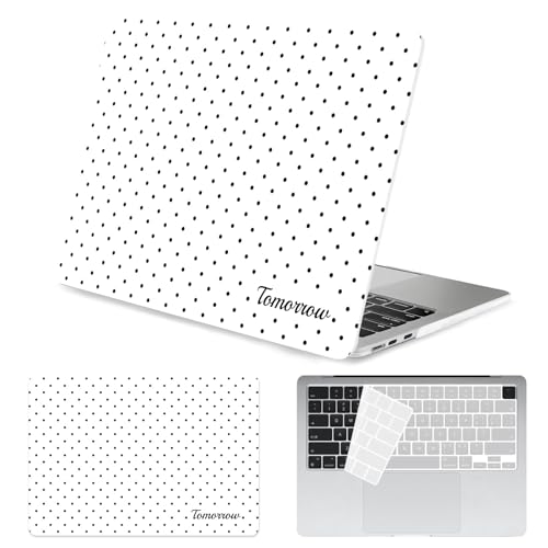 Funda rígida MacBook Air 13.6 pulgadas M4 M3 M2 compatible con modelos A3240 A2681 A3113 negro