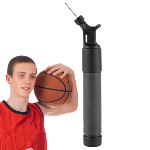 Generisch Bomba de aire de pelota, bomba de aire para baloncesto, pelota de baloncesto, inflador portátil con aguja, sistema de inflación multifuncional, accesorio de deporte de mano para fútbol