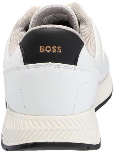 Image of BOSS Men's Leather Mix Low Top Sneaker | Casual Shoes
