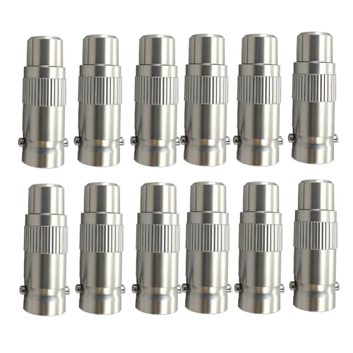 Adaptador BNC hembra a RCA hembra 12-pack miniatura 1