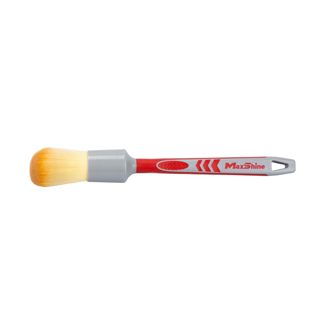 Maxshine Pędzel do detali - czerwony i szary - ultramiękki 12 mm