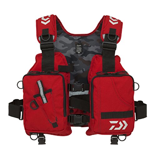 ダイワ(DAIWA) フィッシングベスト ライトフロートゲームベスト レッド フリー DF-6406