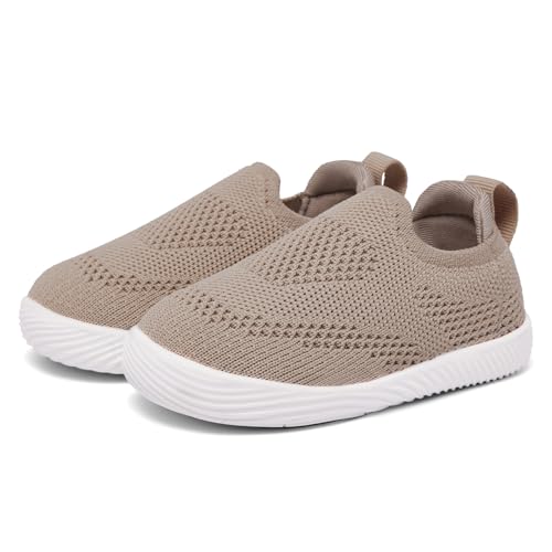 MORENDL Toddler Boy Girl Sneakers Slip On Shoes Baby Non-Slip Lightweight Walking Shoes