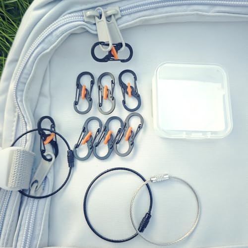 Qivievsa 8Pcs Lockable Zipper Clips
