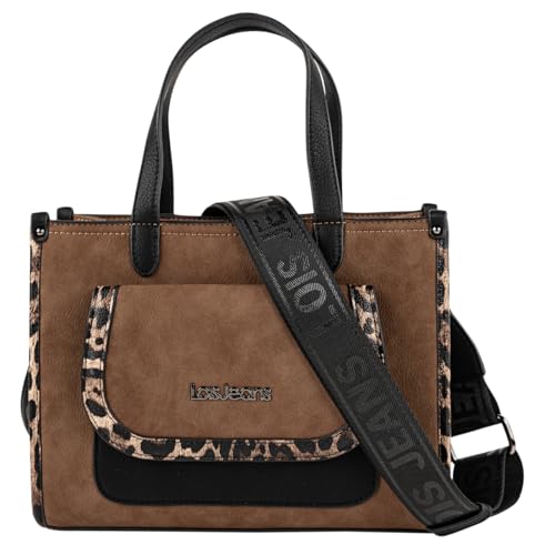 Lois - Bolso Mano Mujer Elegante Estilo Moderno Casual Para Ocio - Bolso De Mano De Mujer Pequeño Versátil para Uso Diario y Eventos, Marron Lois - Bolso Mano Mujer Elegante Estilo Moderno Casual Para Ocio - Bolso De Mano De Mujer Pequeño Versátil para Uso Diario y Eventos, Marron