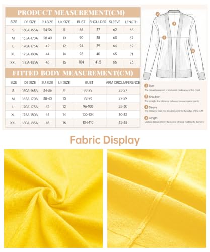 Image of EXCHIC Women's Long Sleeve Open Front Cardigan Sweater Lightweight Casual Knit Sweaters