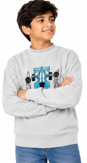 Image of T2F Boys Cotton Printed Oversized Fit DropShoulder Round Neck Sweatshirt (Pack of 3)