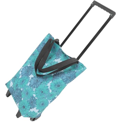 Chariot de courses portable pliant paquet shopping toile ABS 21kg