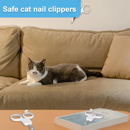 SpetngSake Krallenschere Katzen,Katzen Krallenschneider Sicherheits Edelstahl,Hundekrallen und Katzenkrallen Schneider,Hunde Katzen Nagelschere,Nagelknipser Katze für Welpen,Hasen und Meerschweinchen