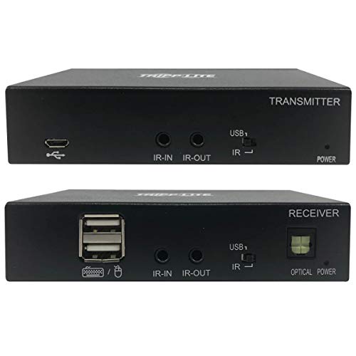 Image of Tripp Lite DisplayPort to HDMI Over Cat6 Extender Kit w KVM Support 4K@60Hz (B127A-1A1-BDBH)