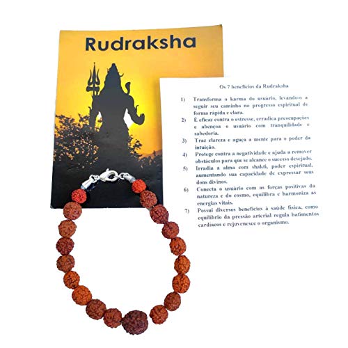 Pulseira de Semente Rudraksha Índia