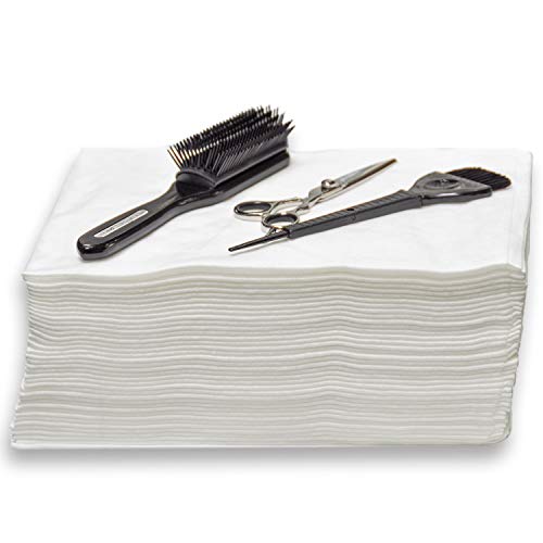 Davelen Essential Disposable Hair Towels For Women, 32 Inch X 16 Inches Each, Super Absorbent Quick Dry Hair For Drying Curly, Long & Thick Hair (White) (50) #TOP6