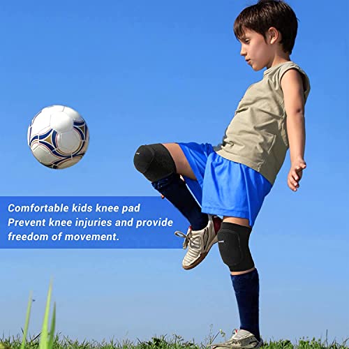 ONTYZZ Children's Knee Sleeves 1 Pair Children's Knee Pads Stretchy Child Knee Support Children Knee Support for Sports Dance