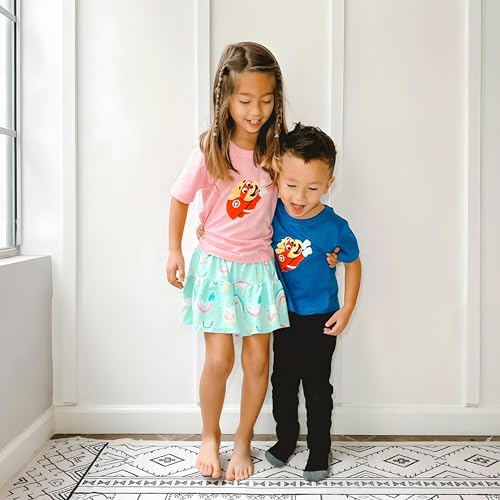 Captain Kidd Print Toddler Short Sleeve T-Shirt | Soft Cotton | Pink | 2T3