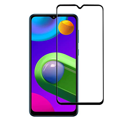 Image of Military-Grade Tempered Glass Screen Protector Compatible for Samsung Galaxy M02 / M02s with Edge to Edge Coverage and Easy Self-Installation Kit (Samsung Galaxy M02)