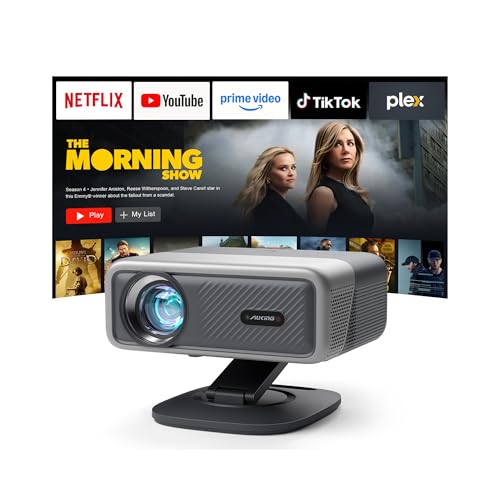 [Now with Netflix & 4000 ANSI] 4K Projector with WiFi and Bluetooth,TOF Real-Time Auto Focus Smart...