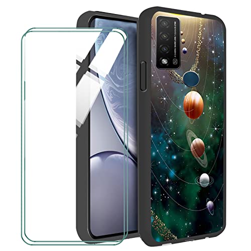 LKJMY per TCL 20R 5G Custodia + 2 Pezzi Pellicola