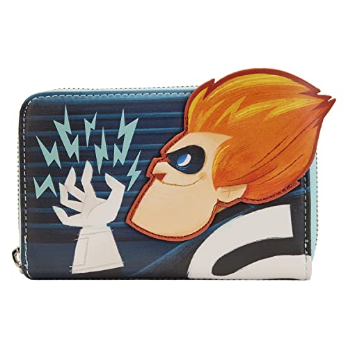 Loungefly Disney Pixar Moments Incredibles Syndrome Faux Leather Zip Wallet