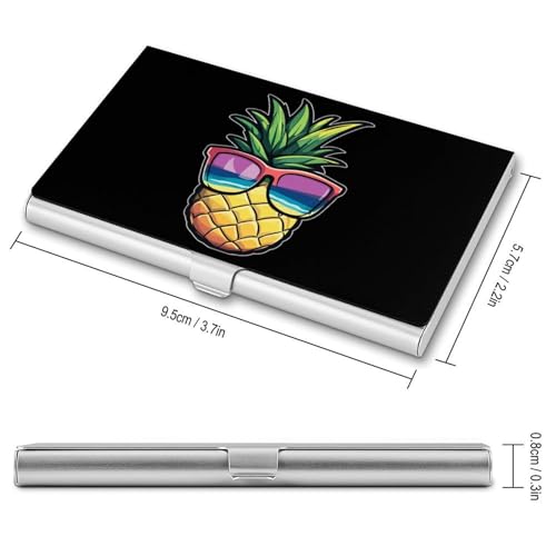 Pineapple Business Card Case Pocket Card Holder Slim Card Wallet for Men Women2