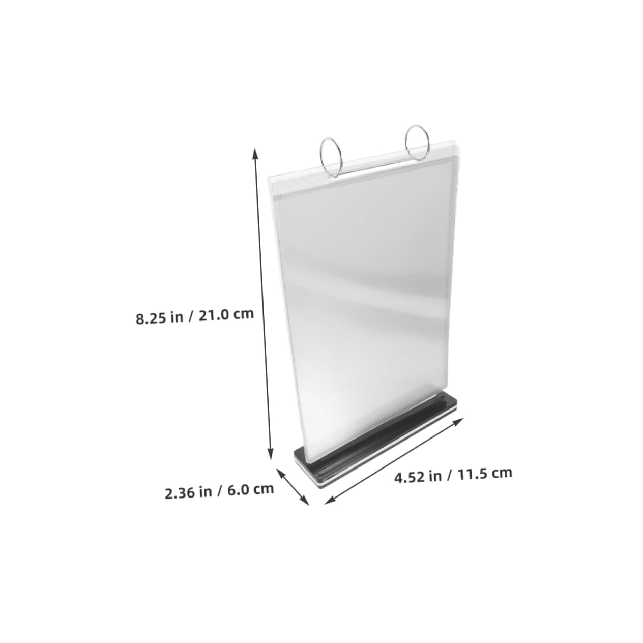 Angoily Vertical Table Card Flip Display Holder for Menu Flyer Poster Restaurant Office Retail