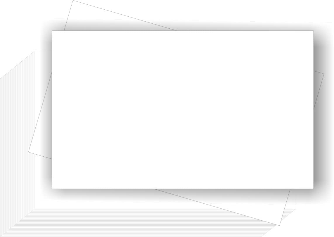 IMPRINT Blank White Business Cards, Thick Paper Ideal for Tags, Notes