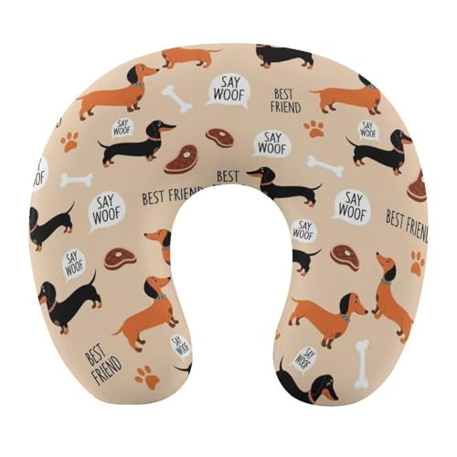 Almohada de espuma viscoelástica para viaje cuello U miniatura 1