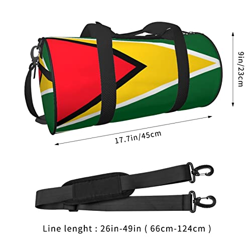 Guyana Flag Duffel Tote for Men and Women Backpacking Travel and Storage Shoulder Bag4
