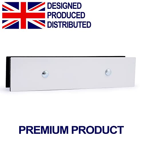 Blockabox, White Coloured Powder Coated Anti Arson Letterbox, Letterbox Cover, Letter Box Blocker, Empty & Void Property - Image 2