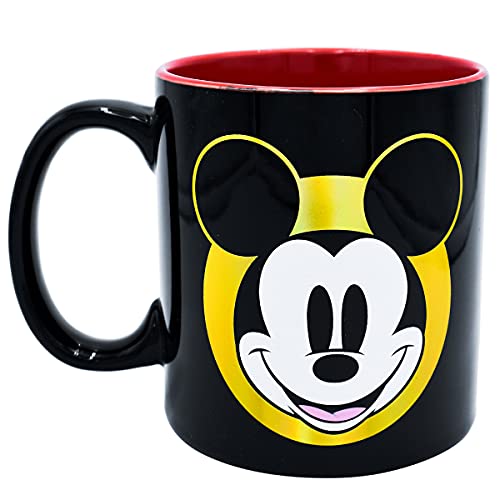 La mejor comparación de Tazas mickey mouse de esta semana. 43 FKI Fun Kids Taza Cerámica Metalizada Disney Mickey Y Minnie Mouse 592ml (negro)