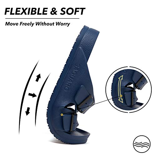 Image of SAGUARO Men's Women's Comfort Double Buckle Sandals Lightweight Adjustable EVA Sandals with Rubble Sole