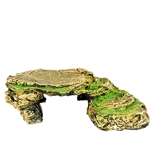 Jainsons Pet Products Turtle Basking Platform Tortoise Resting Rock Resin Hid...