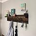 DistressedMeNot Coat Rack with Shelf (Choose your Length) Towel Rack Entryway Organizer Wall Mounted Hooks