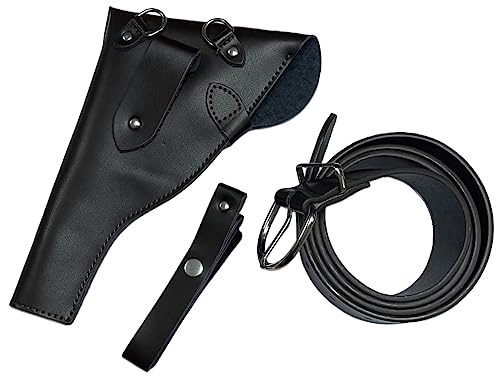 costumebase Indiana Cowhide Belt Jones Holster Whip Holder Leather3