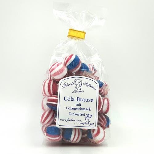 Zuckerfreie Cola-Brause Bonbons, 120g