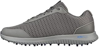 Skechers Men's Max Fairway 3 Arch Fit Spikeless Golf Shoe Sneaker, Charcoal/Navy, 10