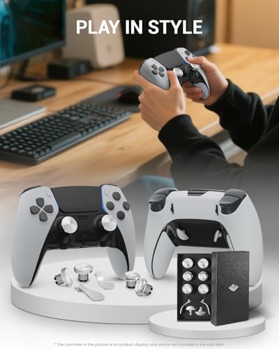 Image of CHARM FOCUS Metal Thumbsticks & Back Paddles for PS5 Edge Controller