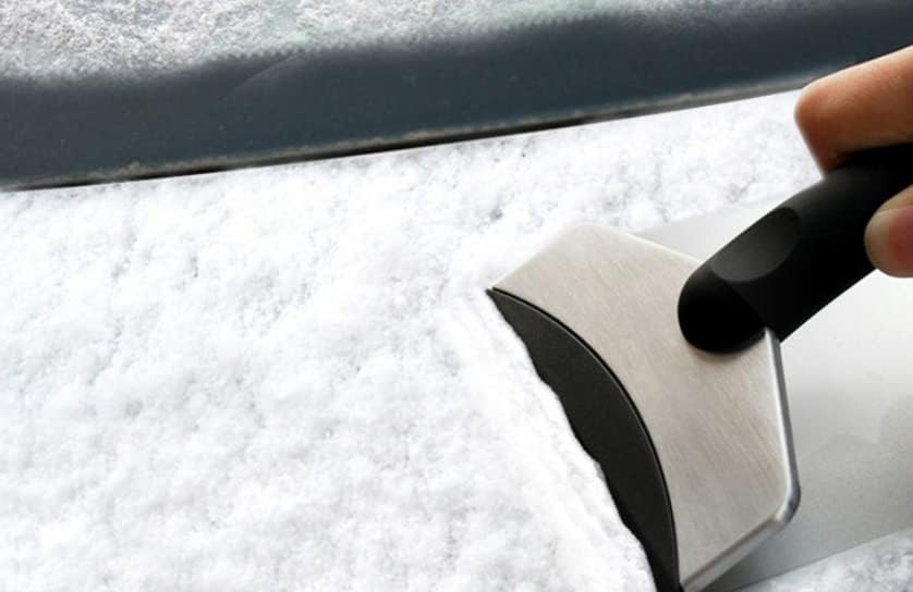 review Snow Shovel,Stainless Steel Snow Shovel Mini Car Vehicle Snow Shovel Cleaning Tool