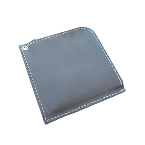 財布 プチウォレット[ダークブラウン] 革 (縦約11cm × 横約11cm × 厚さ約1.0cm)[lfco0004-6]