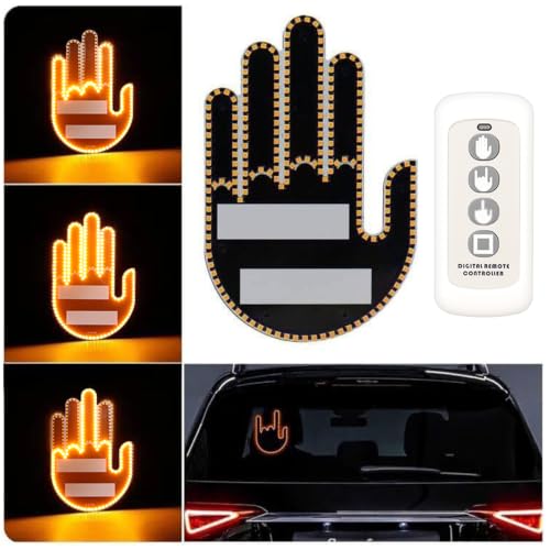 Luz LED de dedo para auto con control remoto miniatura 4