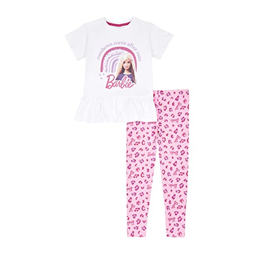 Image of Barbie Girls T-Shirt and Leggings Set, Clothing for Girls, Ages 3-10 Years Old (9-10 Years)