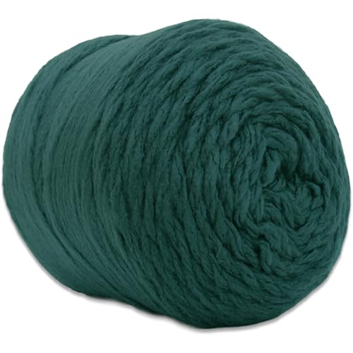 Image of ThreadArt Chunky Yarn Cake for Crochet #6, 300g /316 Yds, Dark Teal 09 | Soft super bulky #6 acrylic yarn cake for blankets, scarves, hats, crochet and knitting. Big 300g cake is machine washable.
