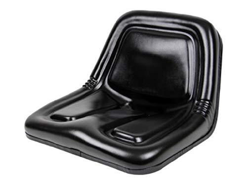 Asiento de acero con respaldo alto de lujo, 19.75 pulgadas de ancho x 14.13 pulgadas de alto x 19.25 pulgadas de profundidad, color negro Farmer disponible en Yaxa Peru