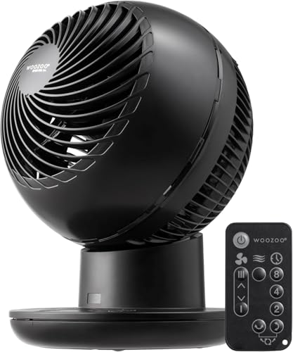 IRIS USA WOOZOO Air Circulator Fan with Remote, Oscillating, 8 Speeds, 82ft Max Air Distance, 120°...