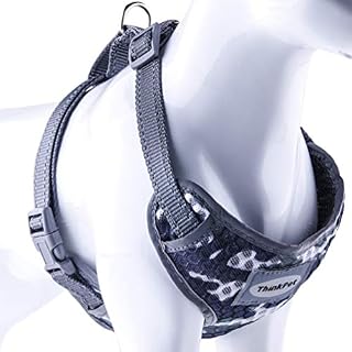 ThinkPet Reflective Breathable Soft Air Mesh No Pull Puppy Choke Free Over Head
