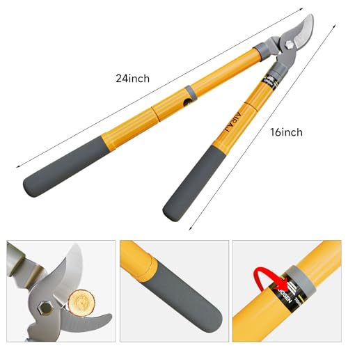 Tijeras de poda extensibles AIRAJ 16-24 pulgadas miniatura 2