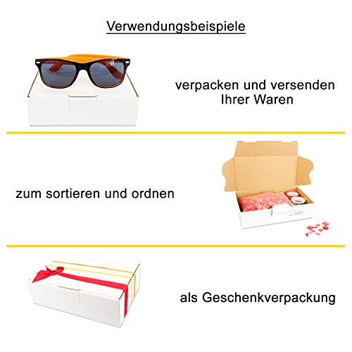 verpacking 50 maxibriefdozen 350x250x50mm DIN A4 bruin MB-5 Maxibrief voor goederenzending DHL DPD GLS H briefzending, P… - Afbeelding 3