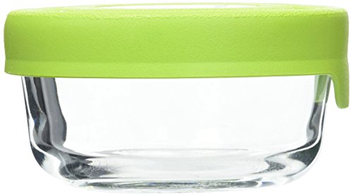 Anchor Hocking TrueSeal Glass Food Storage Containers with Airtight Lids Green 1 Cup Set of 2