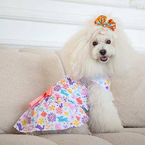 Image of CuteBone Dog Mesh Dress Puppy Sundress Pet Outfit Summer Fashion for Small Dogs Girl Cat Clothes