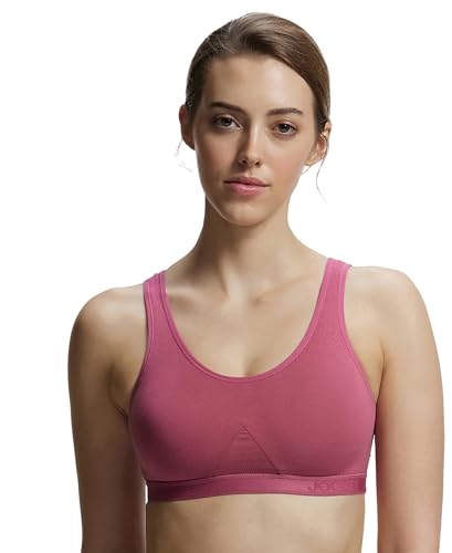 Image of Jockey 1376 Women Super Combed Cotton Elastane Active Bra | Wirefree | Non Padded | Full Coverage Slip-On with Wider Straps | Fabric