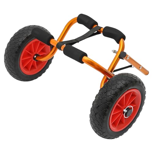 Carrello per kayak, pieghevole, in alluminio, 80 kg, portata: leggero, portatile, per il trasporto di kayak, canoe, canoe
